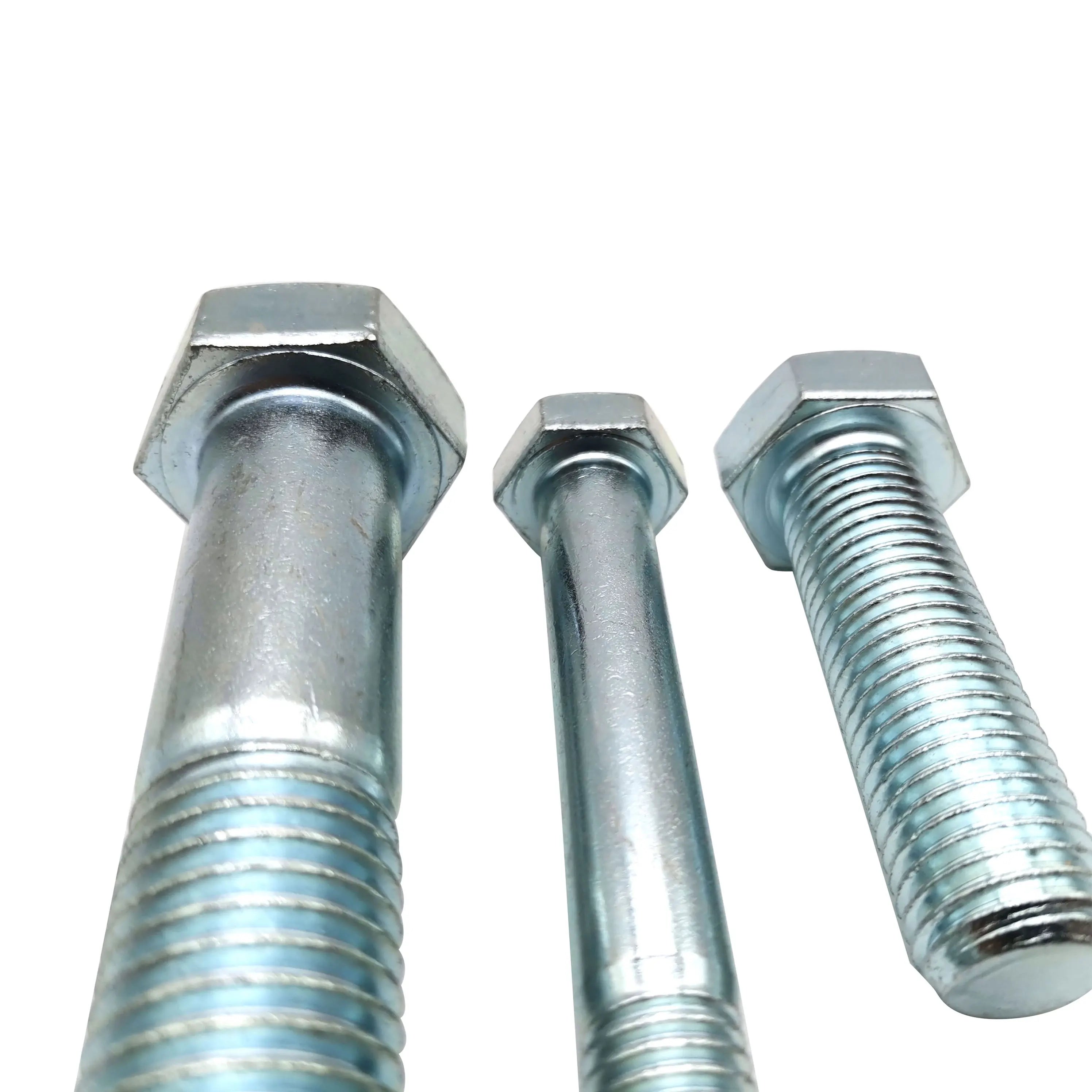 Carbon Steel Galvanized Din 933 M8 M4 Hex Bolt Grade 4.8/ 8.8/ 10.9/12.9 Half Thread Hex Bolt Nut Screw