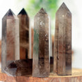 Natural Crystal Column Tea Crystal Pillar Single Pointed Hexagonal Column Polished Crystal Column Ornament