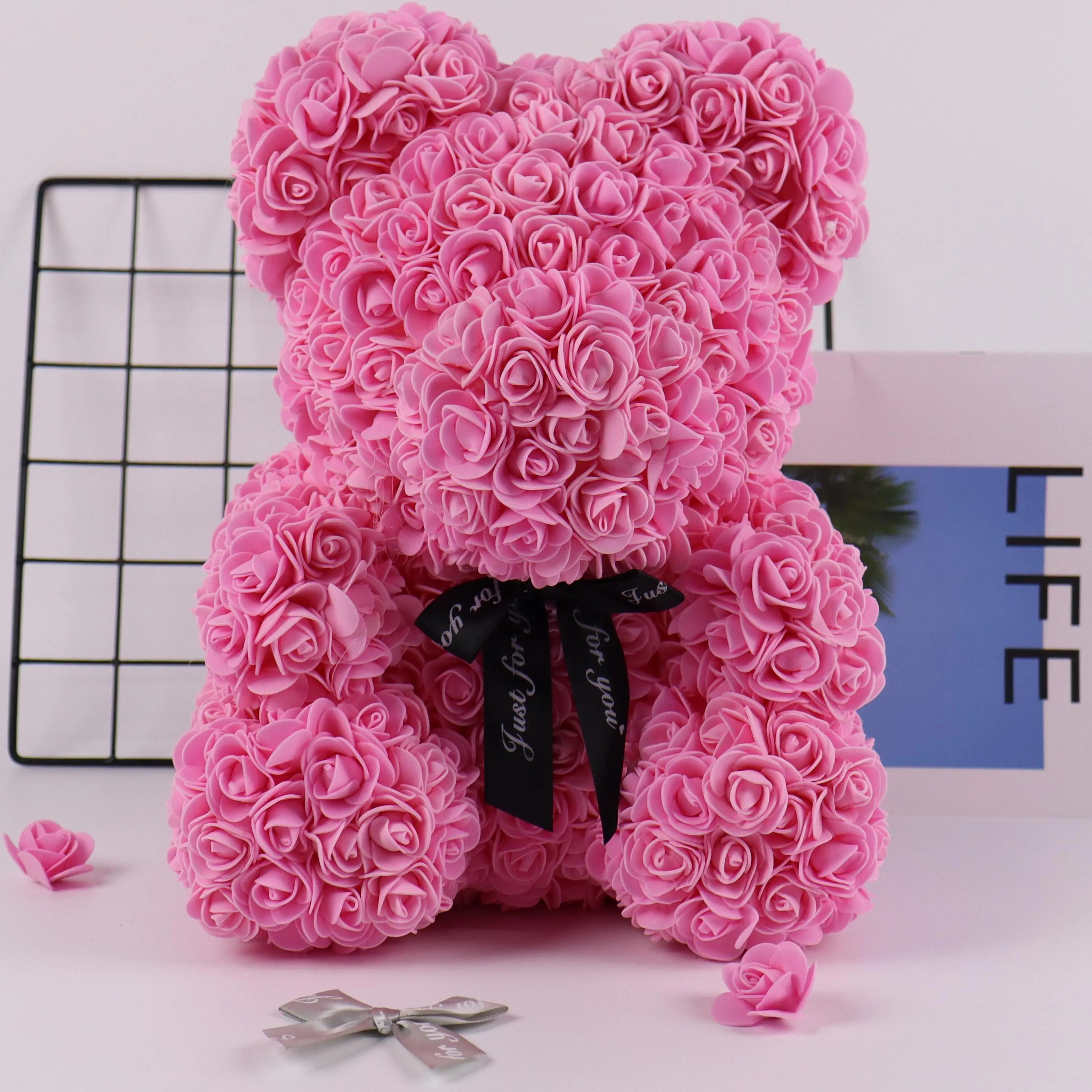 Wholesale 70cm/26.8 Inch Giant Teddy Bear Roses Artificial Preserved Huge Teddy Rose Bear Gift Box Christmas Valentine's Day