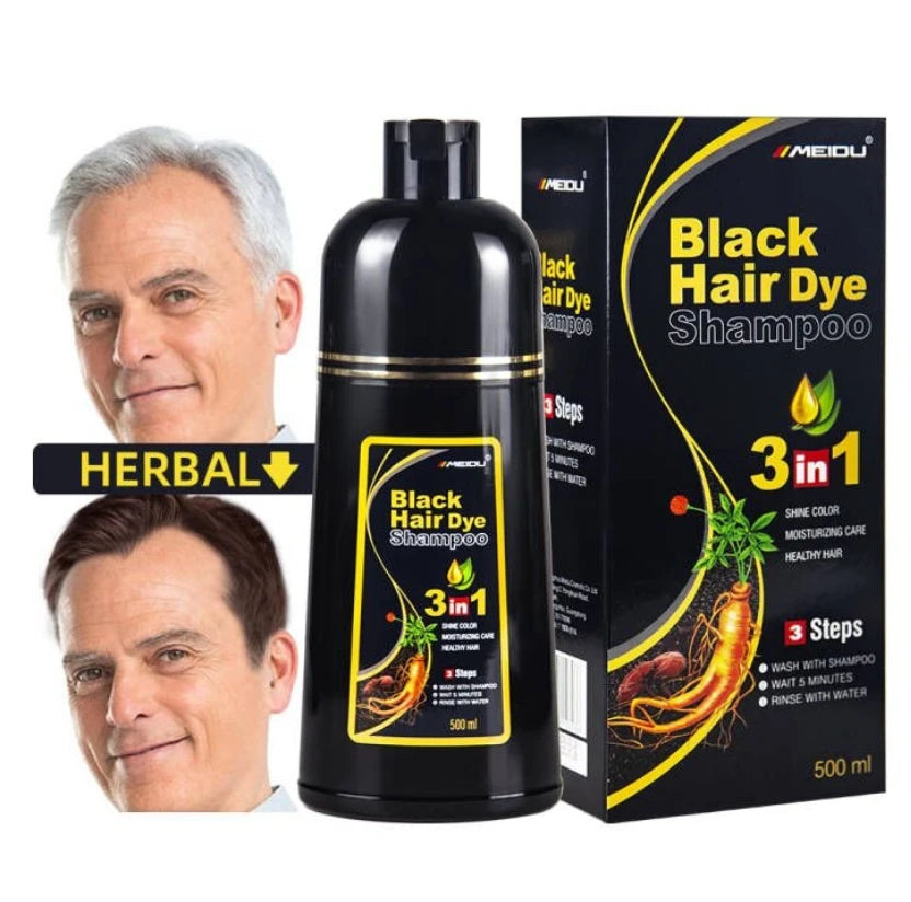 China Supplier Herbal Dye Chinese Natural Hair Coloring Shampoo for Men
