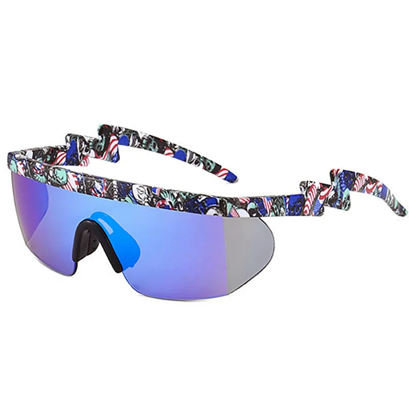 Wholesale Men Women Windproof Big Frame Sports Sunglasses UV400 Bicycle Cycling Goggles Sunglasses Women
