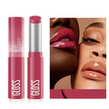 Wholesale 8 Colors Vegan High Pigmented Jelly Glossy Lipstick Private Label Moisturizing Long Lasting Vegan Creamy Lipstick MegaBDM
