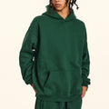 Customized Drop Shoulder No String Best Quality Cotton Oversized Blank Heavy White Puff DTG Print 400Gsm Fleece Hoodie for Men