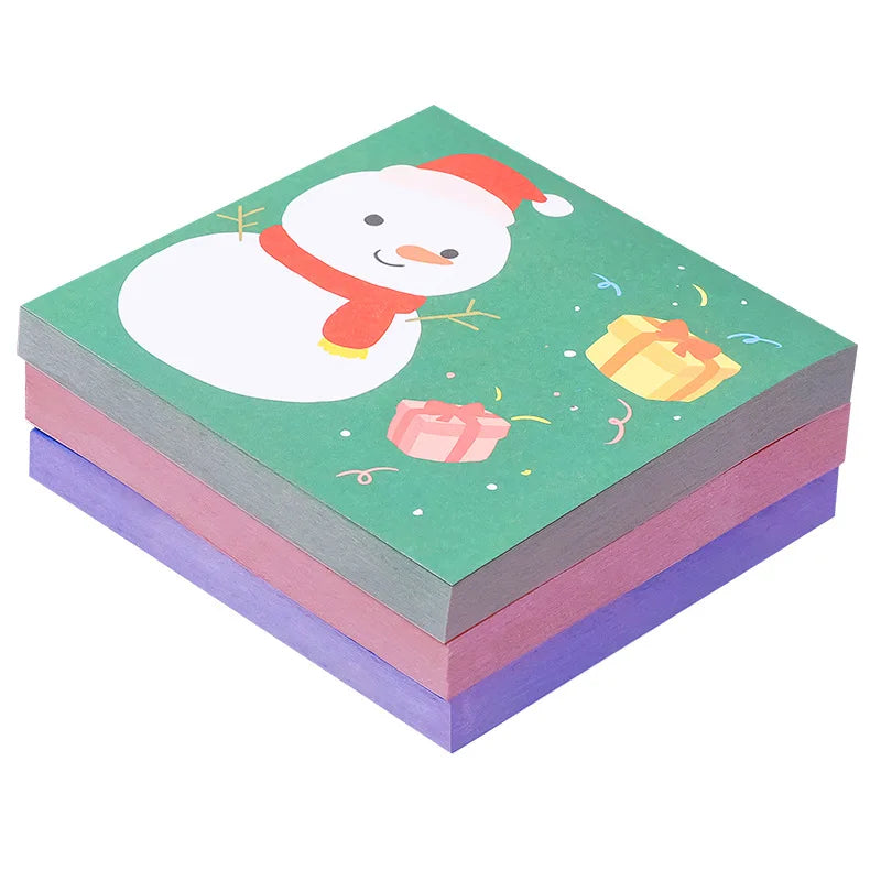 Creative Christmas Cartoon Office School Self-adhesive Writing Memo Pad Notes Pad Stationery Supplies 50 Sheets