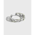 S925 Sterling Silver Retro Couples Ring Chain Opening Women Rings Designer Lover Gift Adjustable Ring for Men Wholesale Supplier