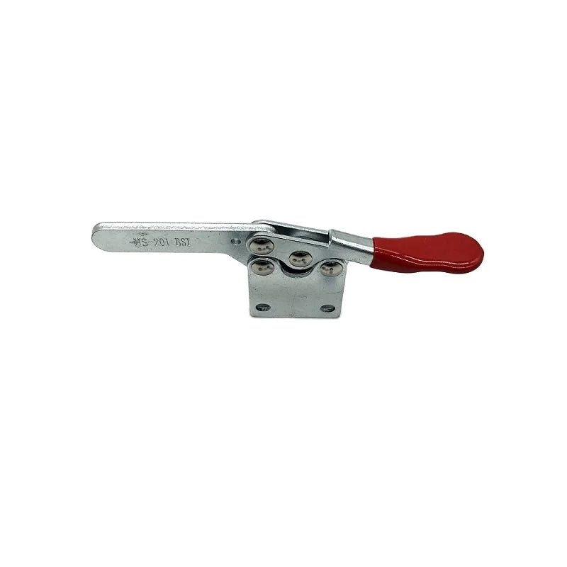 Haoshou Toggle Clamp HS-201-BSI Same As 215-SB 200LB Solid Bar Straight Base Horizontal Hold Down Clamp