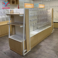 Food Display Rack Supermarket Shelf Display Rack for Grocery Store Wood Mix Metal Frame Display Shelving