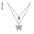 Natuna Igh Quality 925 Sterling Silver Fine Jewelry Pendants Accessories Jewelry Butterfly Necklace Stainless Steel for Work