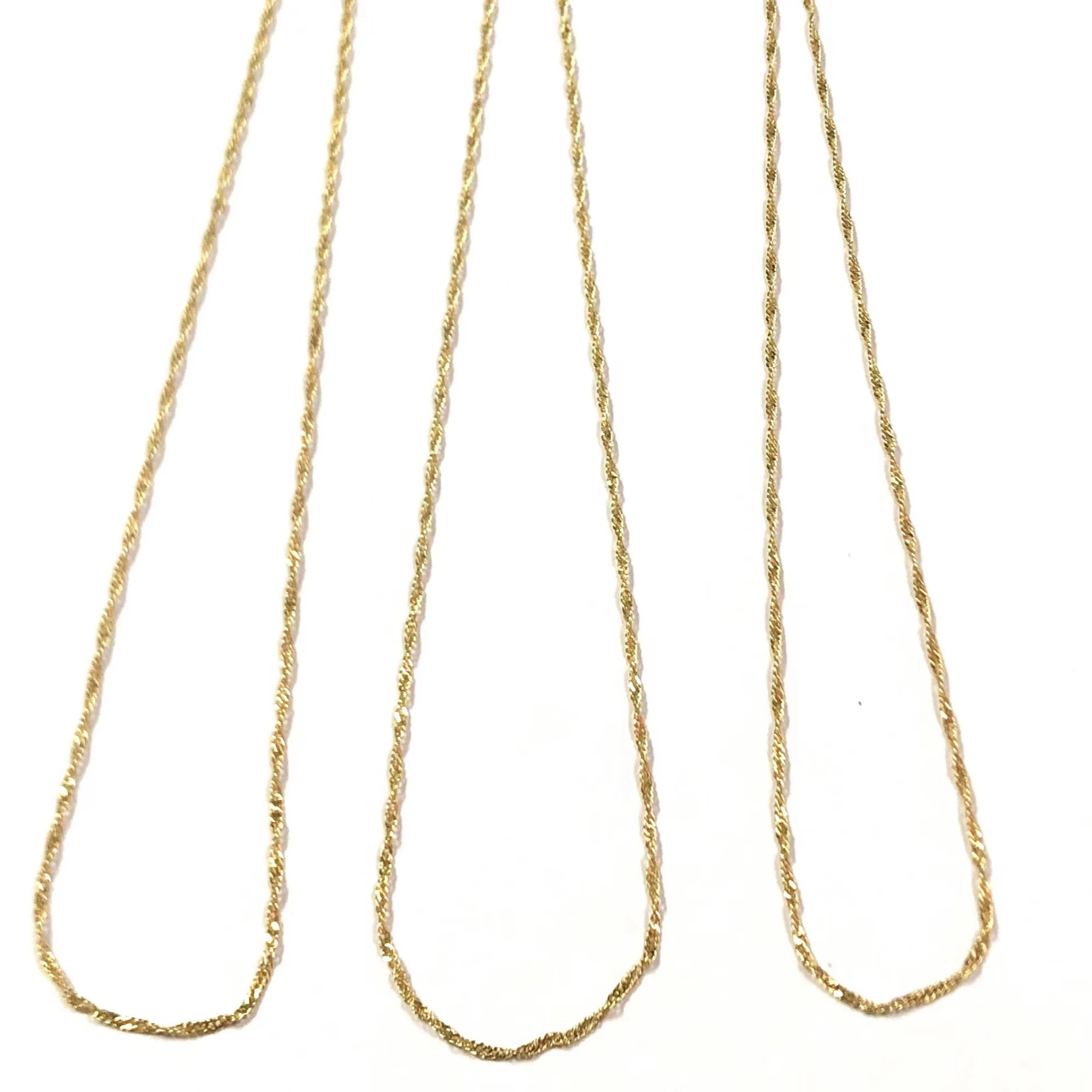 WT-BFN040 Fashion Women Gold Chain with 18k Gold Plated Brass Chain for Gifts and Party Crab Claws Link Chain
