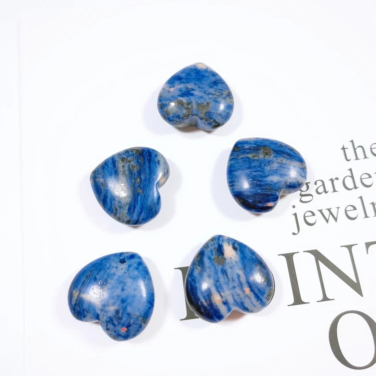 Huiying Stones Sodalite Heart Wholesale Crystal Natural Gemstones for Home Decoration Crafts