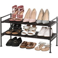 Shoe Rack 4-Tier Metal Shoe Tower 20-Pair Shoe Storage Organizer Unit Entryway Shelf Cabinet With 4 Tiers Durable Metal