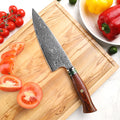 8.5 Inch Chef Knife with Sandal Natural Wood Handle Japanese VG10 67 Layers Damascus Steel Kitchen Knives