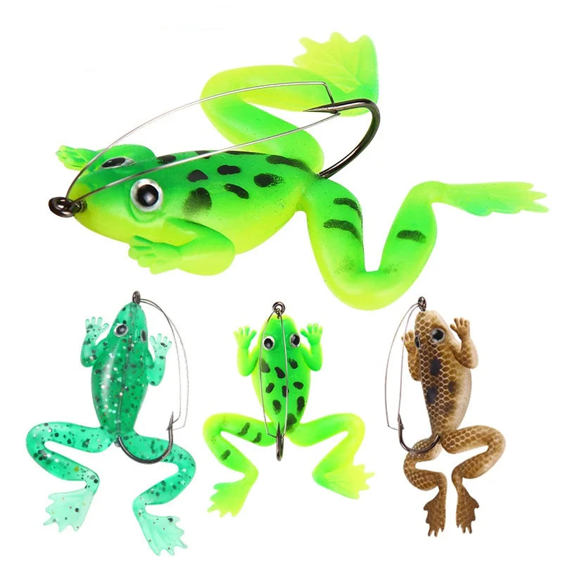 Soft Bait 5g 6cm With Hook Frog Black Fish Killer Simulated Thunder Frog Artificial False Bait Fish Food
