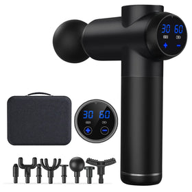 Powerful ROHS Certified Handheld Percussion Massage Gun 8 Massage Heads 99 Speed Levels 1800mAh Battery for Body Muscle Massage
