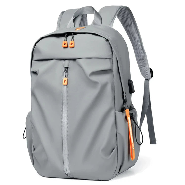 15 Inch Slim Fashion Men's Multifunction Anti-Theft Laptop Backpack Expandable USB Zipper Closure Waterproof Polyester