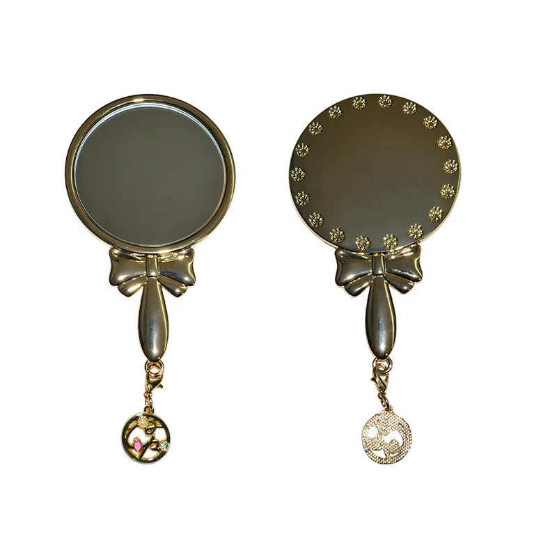 Custom Original Zinc Alloy Compact Mirror Metal Makeup Hand Pocket Mirror Manufactured Cosmetics Mirror