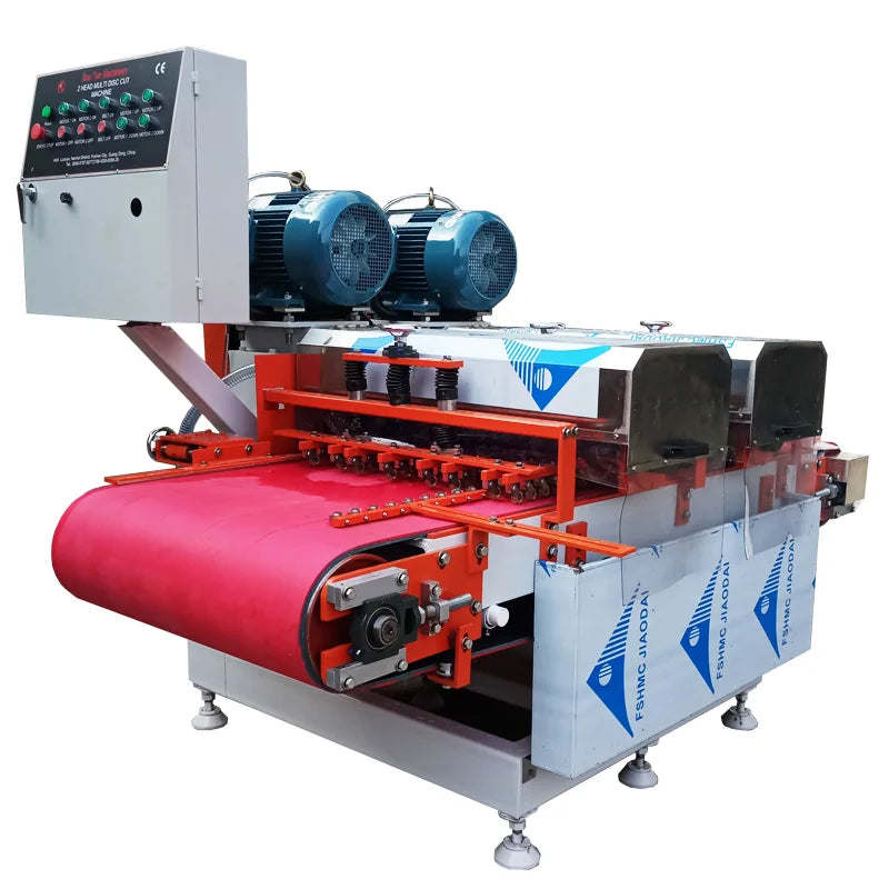 Double Set Blades Porcelain Tile Skirting Cutting Machine Cnc