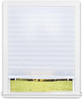 Trim Able Cordless Plain Polyester Pleated Blind Easy Fix Privacy Protection Customizable Size Oriel Window