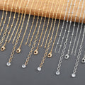 M1111 1pc/Lot DIY Chain for Women Necklace Gold Silver Color with Lobster Clasps Jewelry Making Accessories