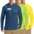 Sun Protection Clothing  Men's Hoodies Running T-Shirts Breathable  UPF 50 Fishing Shirts UV  Long Sleeve Custom Fishing Shirt