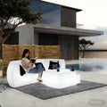 Modern LED Glowing Night Club Bar Furniture Sets Plastic Sofa Chair Bench Seat Booth Couch for Hotels