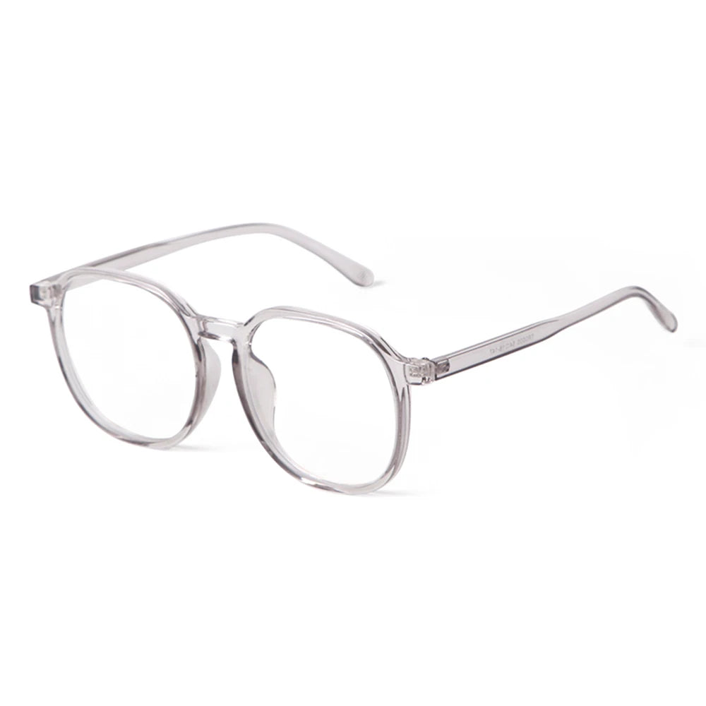 PSTY0005A Fashion Tr90 Square Oversized Optical Glasses Luxury Designer Trendy Pink Round Glasses Female Eyewear Women Men