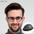 Elegant Hair Transparent Thin Skin Toupee Men Hair Pieces Full Thin Skin PU Undetectable Protesis Capilares Hombres