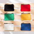 Custom Canvas Plain Cheap Zipper Cute Small Mini Pocket Change Coin Bag Purse Pouch Case Holder for Kid Girl Women Men Man