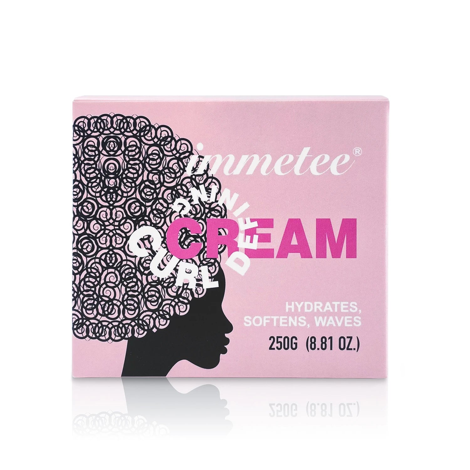 IMMETEE Hair Conditioner Cream Organic Coconut Oil Hair-Smoothing Anti-Frizz Curling Cream for Natural Hair