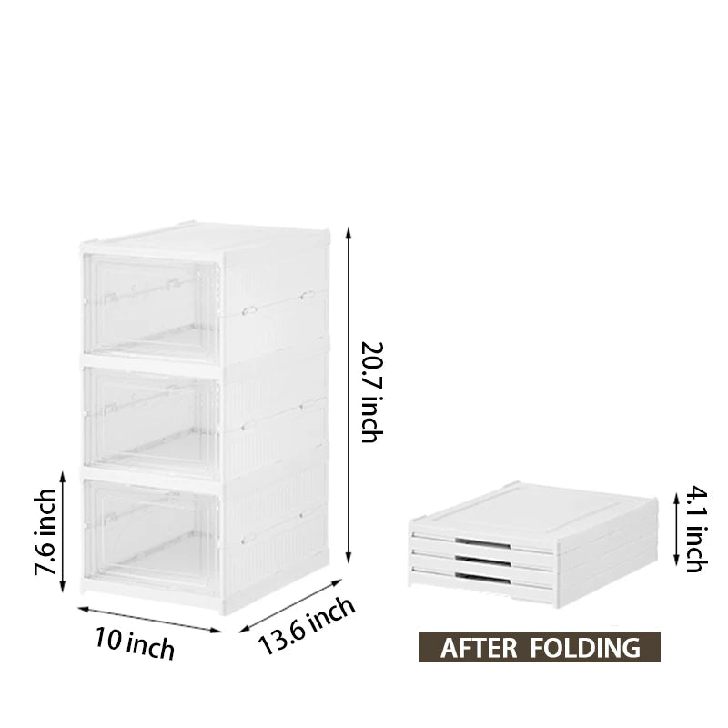 Wholesale Plastic Stackable Clear Shoe Box with Storage Sneaker Shoes Alternative to Acrylic Shoe Box