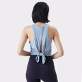 Stitching Mesh Yoga Vest Women Breathable Loose Sportswear Fitness Yoga Smock Top