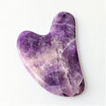 HZ OEM Factory Jade Roller Amethyst Heart Shape Guasha Set