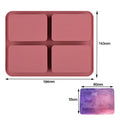 SILIKOLOVE Factory 4 Cavity Cuboid Shape Soap Maker LFGB Platinum Non Stick BPA Free Silicone Soap Molds