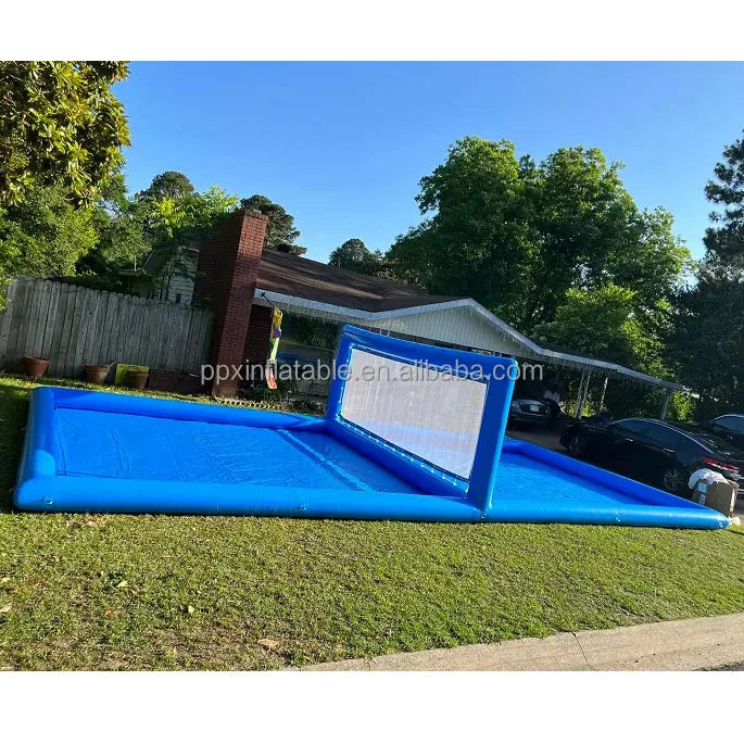 Large Beach Volleyball Field Water Polo Field Games Inflatable Beach Nground Volleyball Court Pool Water Park With Net