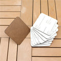 MDFSUB Eco-Friendly 3mm Thick MDF Coaster 90x90mm Customized Square Blank Sublimation Home Decor Table Pad Gift Modern Design