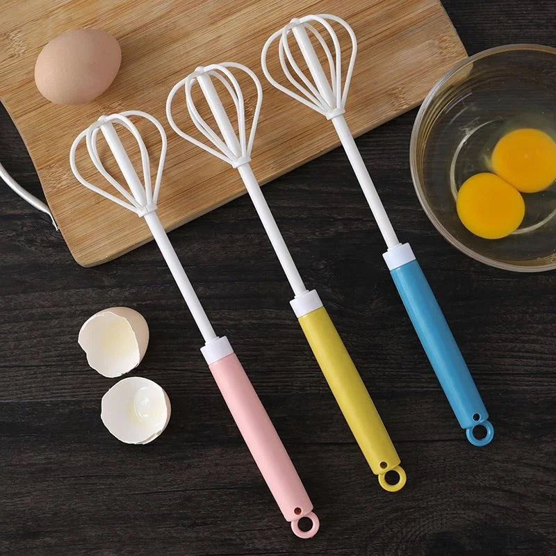 2020 New Fashion Manual Egg Beater Egg Beater Household Baking Tools Egg Mixer Stainless Steel Small Cream Hair Whisk