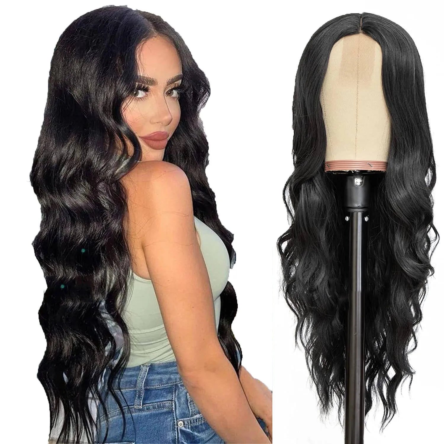 Cheap Long Wavy Hair Perruque HD Front Lace Women Wigs Brazilian and Vietnamese Styles in Stock Wholesale Price