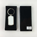 Wholesale 2024 Vintage Teardrop-Shaped Zinc Alloy Aluminum Metal Key Chains Cute Sublimation Blank Thermal Transfer Printing
