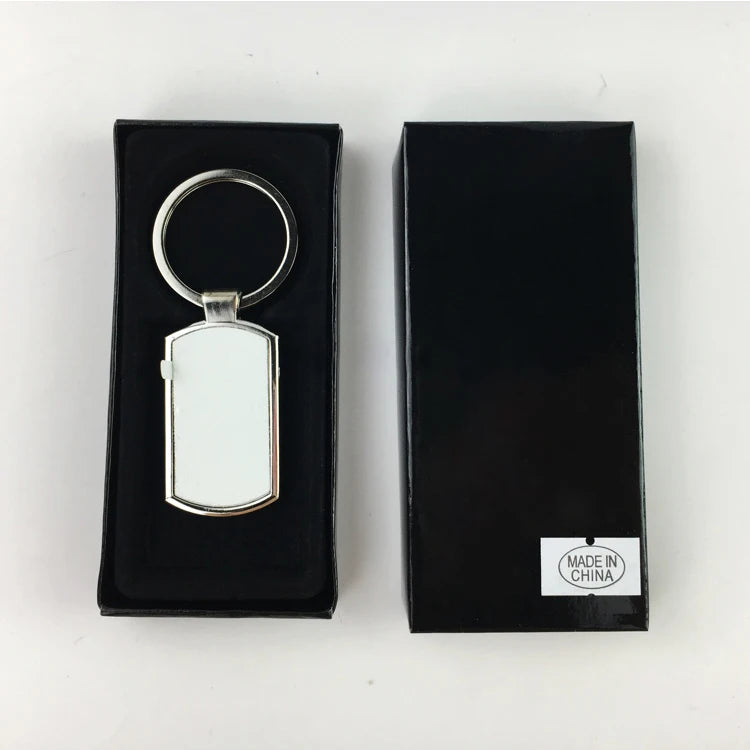 Wholesale 2024 Vintage Teardrop-Shaped Zinc Alloy Aluminum Metal Key Chains Cute Sublimation Blank Thermal Transfer Printing
