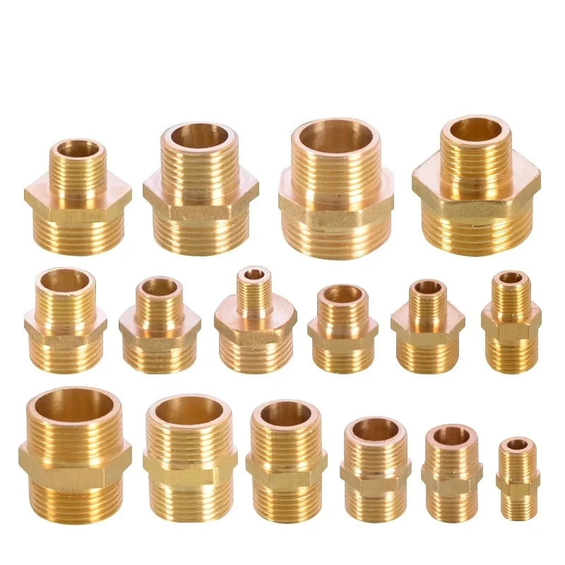 Brass Equal Diameter Double Outer External Thread 1/2 Conversion 1/4 Variable Diameter 3/8 Turns 1/8 Joint 1 Inch Change