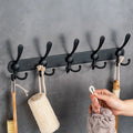 Wall Mount Coat Hook 5 Hooks Coat Hangers Rack Robe Hat Clothes Hook Stainless Steel Coat Rack