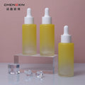 50ml Clear Glass Dropper Bottle with Flat Shape Essential Oil Split Essence Dropper Container