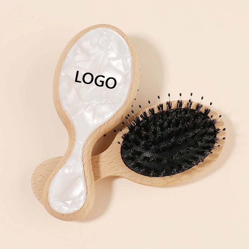MiDairy CUSTOM LOGO 3000+ COLORS  Cellulose Acetate Texture Hair Comb Bristles Hairdressing Brush air Cushion Comb 221517