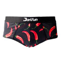 Top Design Men's Breathable Knitted Boxer Briefs Digital Printed Quick Dry Underwear for Adults Plus Size