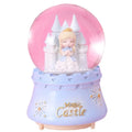 New Creative Children's Crystal Ball Music Box Castle Princess Girl Music Box Glass Ball Snowflake Christmas Gift