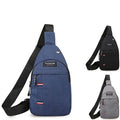 Outdoor Casual Sport Side Bag for Men's Chest Youth Messenger Bag Fashion Small Crossbody Trend Solid Color Single Shoulder Bag