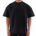 Custom LOGO Mens Blank 100% Cotton High Quality  Heavyweight Drop Shoulder Embroidered Puff Printing  Oversized Boxy T Shirts
