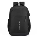 Waterproof Students Business Nylon Black Anti Theft Laptop Backpack Bag with Usb