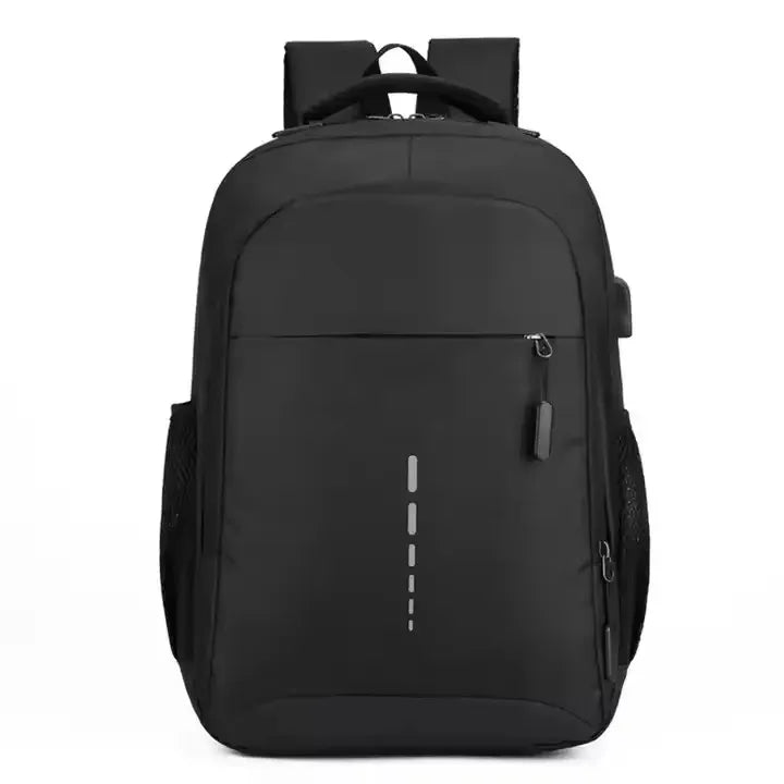 Waterproof Students Business Nylon Black Anti Theft Laptop Backpack Bag with Usb