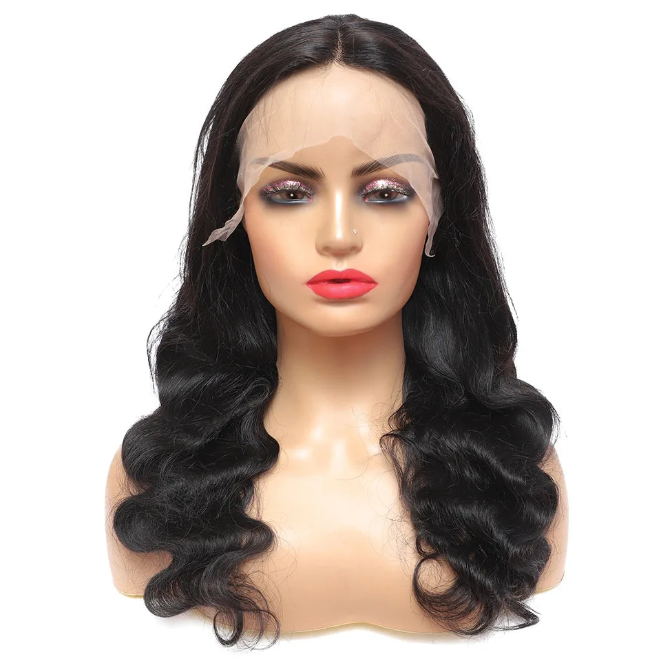 FX-HTA27 Wholesales Body Wave Remy Hair Raw Curly Human Hair Wigs Lace Frontal Wigs Wear and Go 4x4 Body Closure Lace Wig